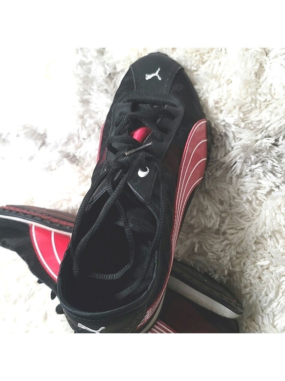 PUMA Men's Red and Black Cross-Training Shoes Size 8.5